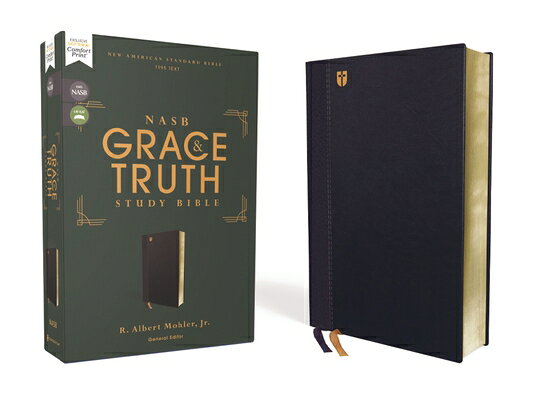 Nasb, the Grace and Truth Study Bible (Trustworthy and Practical Insights), Leathersoft, Navy, Red L NASB THE GRACE & TRUTH STUDY B [ R. Albert Mohler Jr ]