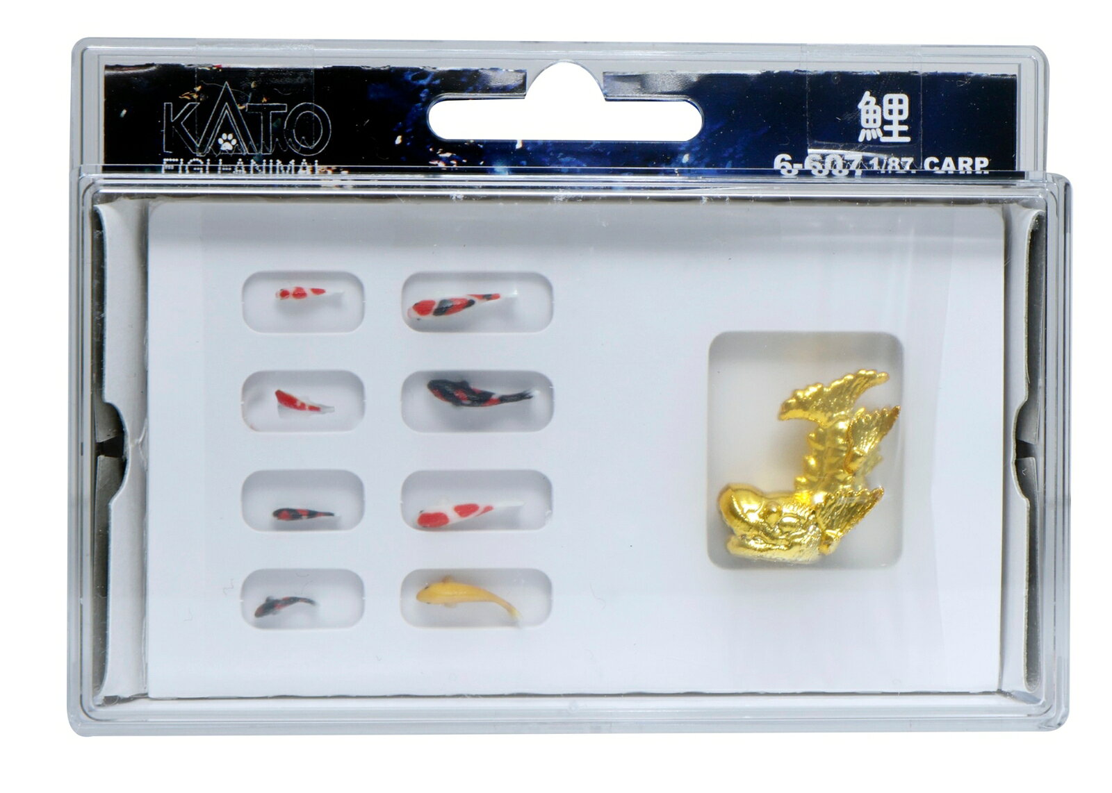 製品特徴
・サイズ2種各色合わせて8匹の鯉と金色の鯱(しゃちほこ)1体を製品化
・鯱(しゃちほこ)は金色の輝きをメッキにより美しく再現

・ホビー系商品についての諸注意
メーカー都合により発売の大幅な延期が発生する可能性がございます。
予約商品についてはメーカーから順次入荷次第の発送となります。メーカー公表の発売日とは異なる場合がございますのでご了承ください。【対象年齢】：8歳以上