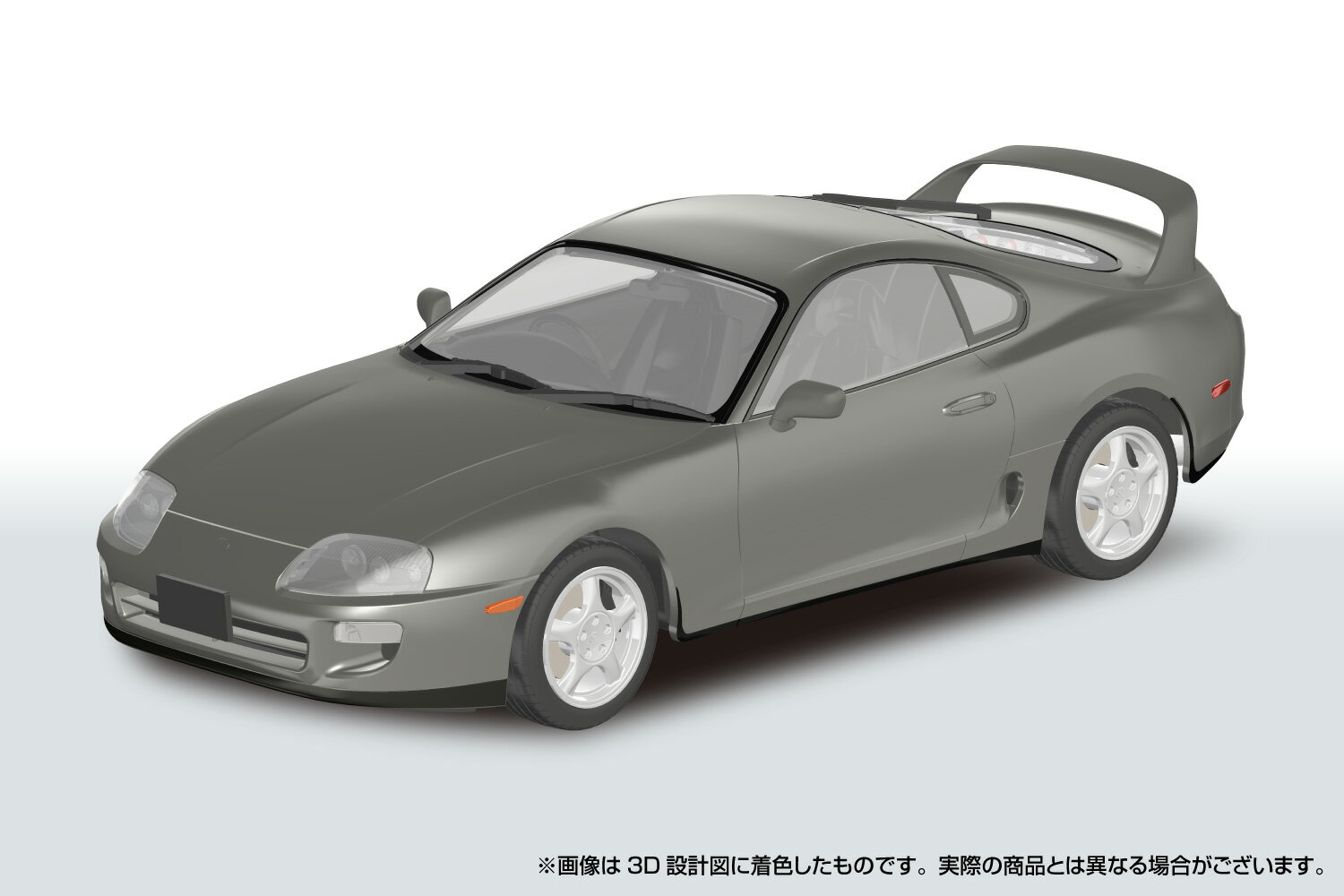 楽プラ スナップカー 1/24 JZA80 スープラ 1996 グレイッシュグリーンマイカメタリック 【08-GG】 (プラモデル)