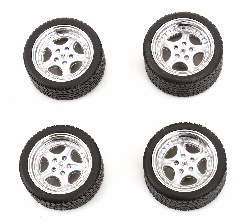 KK Scale 1/18 Porsche Speedline tire set with rims 【KKDCACC044】 (ミニカー)