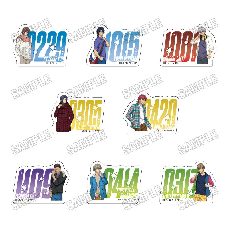 アニメ『新テニスの王子様』 描き下ろしアクリルブロックコレクション【オフの日ver．】