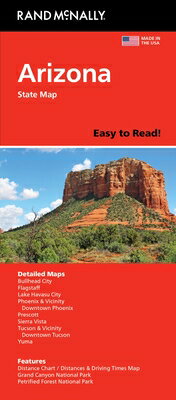 Rand McNally Easy to Read Folded Map: Arizona State Map