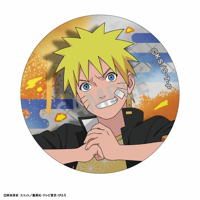 NARUTO-ナルトー 疾風伝 トレーディングメタル缶バッジ／学園