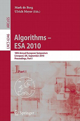 This book constitutes the proceedings of the 18th Annual European Symposium on Algorithms, held in Liverpool, UK in September 2010.