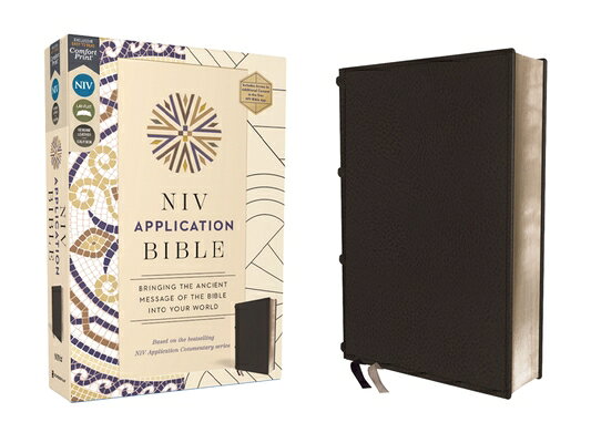 NIV Application Bible, Genuine Leather, Calfskin, Black, Red Letter, Comfort Print: Bringing the Anc NIV APPLICATION BIBLE GENE CAL （NIV Application Commentary Resources） 