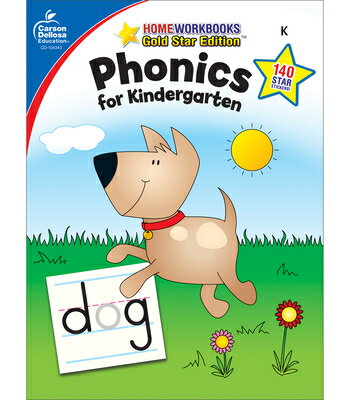 Phonics for Kindergarten, Grade K: Gold Star Edition Volume 12 PHONICS FOR KINDERGARTEN GRD K （Home Workbooks） Carson Dellosa Education