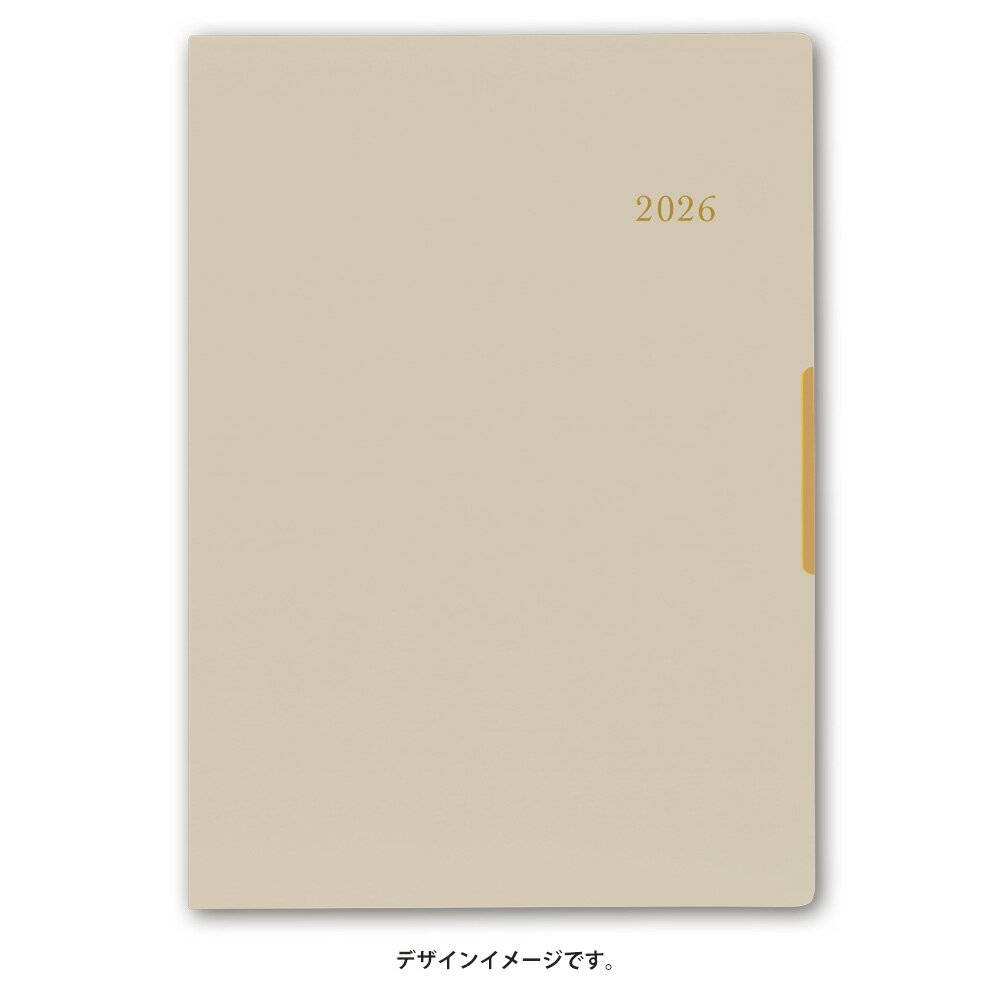 能率 2026年4月始まり 手帳 PAGEM by NOLTY ペイジェムマンスリーグラースB6-i日曜（ベージュ）9916