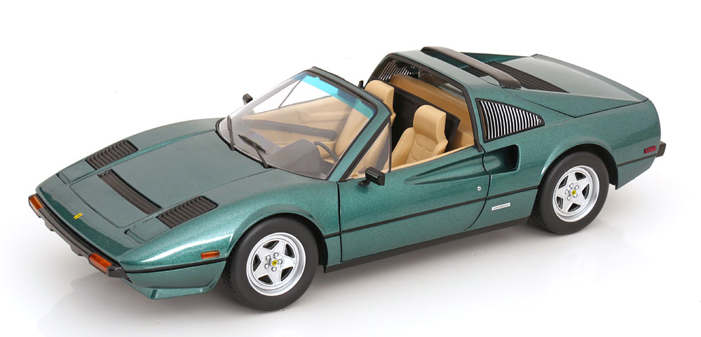 KK Scale 1/12 Ferrari 308 GTS QV 1982 US-Version aus der TV-Serie Magnumグリーンメタリック 【KKDC120274】 (ミニカー)