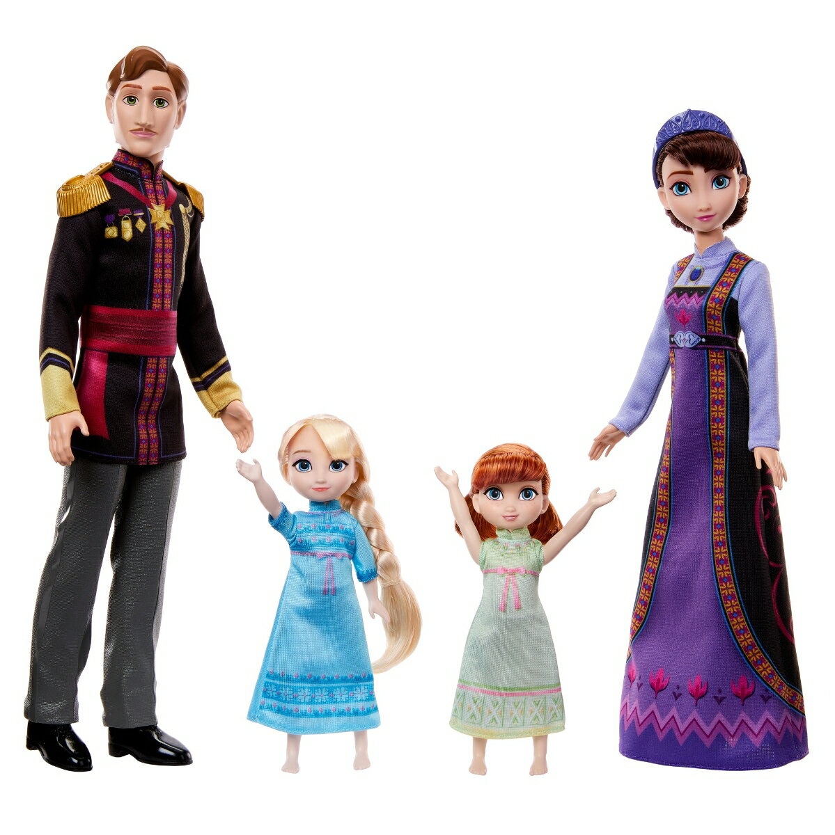 【特典】ディズニー（Disney）/アナと雪の女王（Frozen） アレンデール ロイヤルファミリー（4ドールセット）【着せ替え人形】 【3才~】 HND27(【購入特典】オリジナル壁紙＆プレゼント応募キャンペーン)