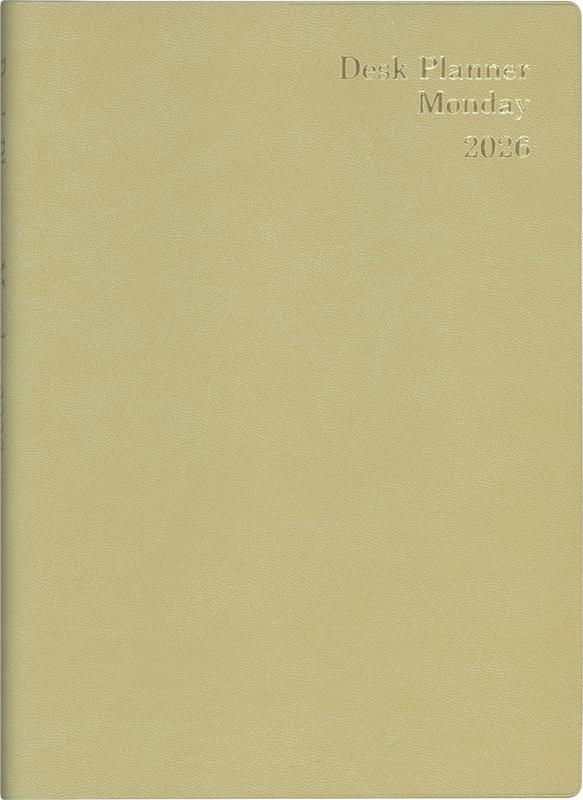 500　デスクプランナー・マンデー・A5（ゴールド）