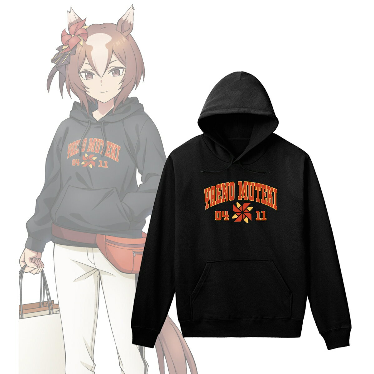 アニメ『ウマ娘 シンデレラグレイ』ヤエノムテキ 着用パーカー POP UP SHOP in マルイユニセックス(サイズ/XL)