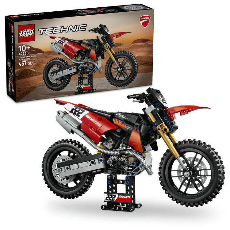 LEGO 玩具【グッズ】【キャラクターグッズ】乗り物 バイク インテリア オシャレ フィギュア グッズ が好きな 10歳 11歳 12歳 小学生 男の子 女の子 向けのおもちゃ レゴ(LEGO) テクニック Ducati Desmo450 MX Factory バイク 42238 おもちゃ 玩具 プレゼント 10歳 11歳 12歳 発売日：2026年08月01日 JAN：5702018067772 ゲーム おもちゃ パズル・ブロック ブロック・レゴ グッズ