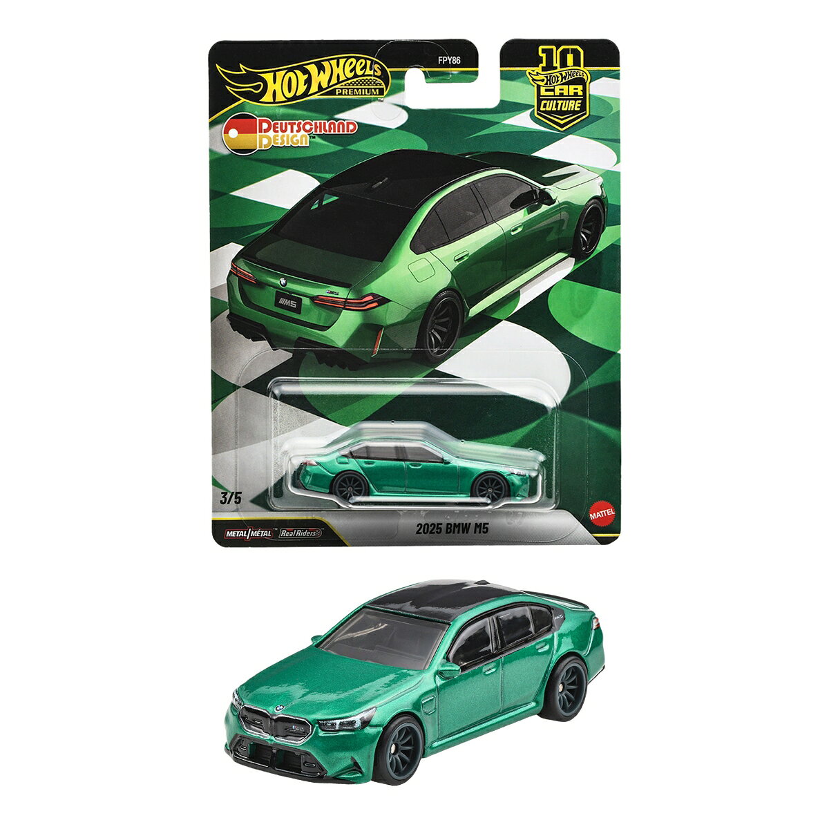 ホットウィール(Hot Wheels) カーカルチャー ドイチュラント デザイン 2025 BMW M5 ミニカー 1:64スケール 3歳から JKF09