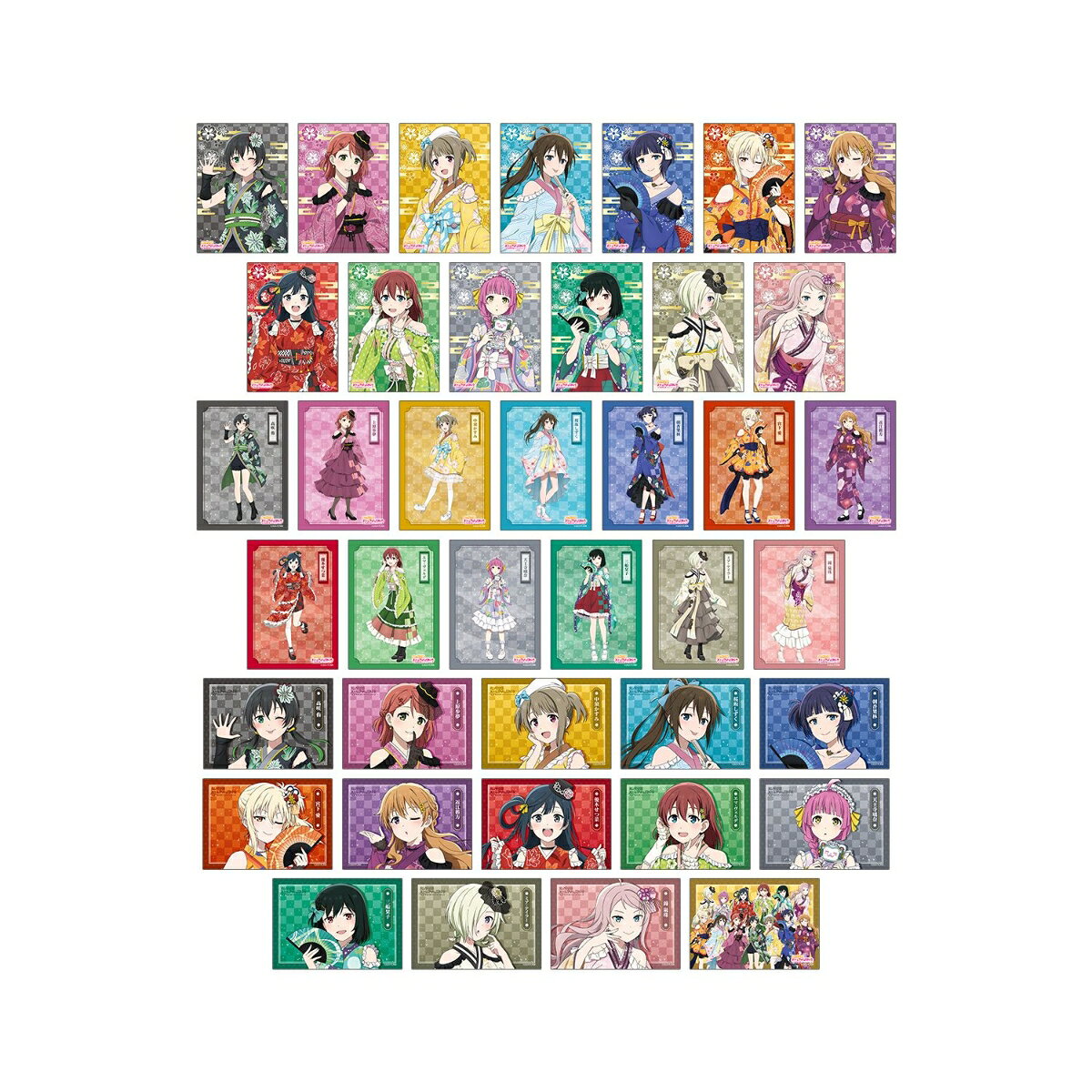 ラブライブ！虹ヶ咲学園スクールアイドル同好会描き下ろし 着物ドレスver. トレーディングブロマイド(BOX＝40個)