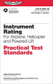 This updated manual guides student pilots, flight instructors, and FAA-designated examiners through checkrides--the final test in acquiring a pilot license. Written by the FAA, this book lists the knowledge and experience prerequisites and provides study and reference materials. Knowledge requirements, physiological conditions (such as dehydration or spatial disorientation), light planning exercises, and skill requirements for takeoff and landing are among the topics included in this reference.