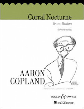 【輸入楽譜】コープランド, Aaron: 「ロデオ - 4つのダンス・エピソード」より 畜舎の夜想曲: スコアとパート譜セット
