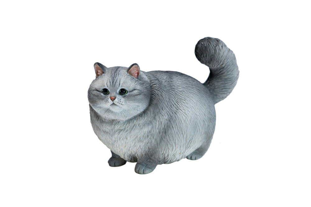 JXK ぽっちゃり猫 シルバータビー 【JXK390C】 (フィギュア)