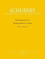 【輸入楽譜】シューベルト, Franz: 弦楽五重奏曲 ハ長調 Op.163 D 956/新シューベルト全集版