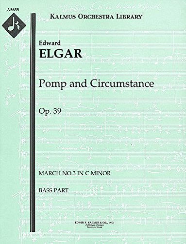 【輸入楽譜】エルガー, Edward: 行進曲「威風堂々」 Op.39 第3番 ハ短調: コントラバス