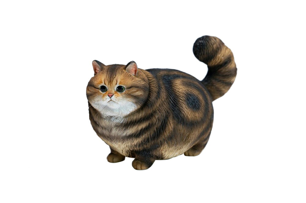 JXK ぽっちゃり猫 ブラウンタビー 【JXK390D】 (フィギュア)