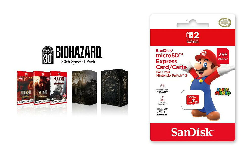 【セット商品】バイオハザード 30th Special Pack Switch2版 + SanDisk microSD Express Card 256GB for Nintendo Switch 2