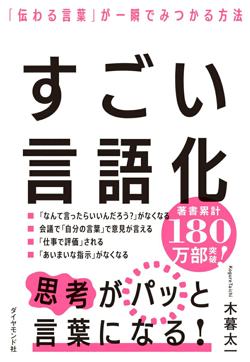 どんな言葉を使うかによって、思考が変わり、行動が変わり、結果が変わります。言語化は人生を「確実に」豊かにするのです。