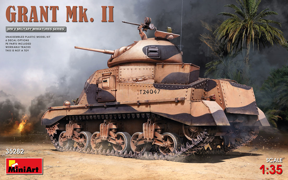 ミニアート 1/35 WW.II イギリス軍 グラント Mk.II 【MA35282】 (プラモデル)