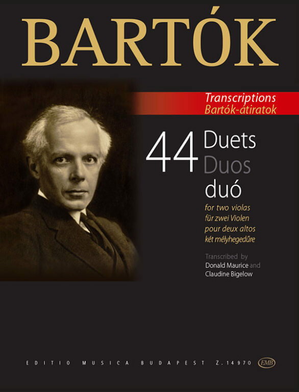 【輸入楽譜】バルトーク, Bela: ビオラのための44の二重奏曲/Maurice & Bigelow編曲