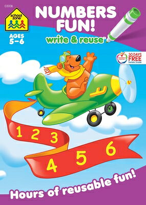 Rakuten - School Zone Numbers Fun! Write & Reuse Workbook SCHOOL ZONE NUMBERS FUN WRITE [ School Zone ]