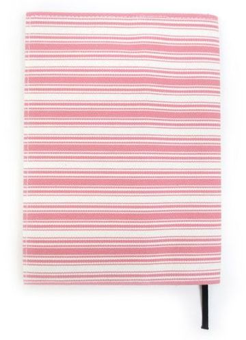 四六版 ストライプ 国産帆布ブックカバー PL