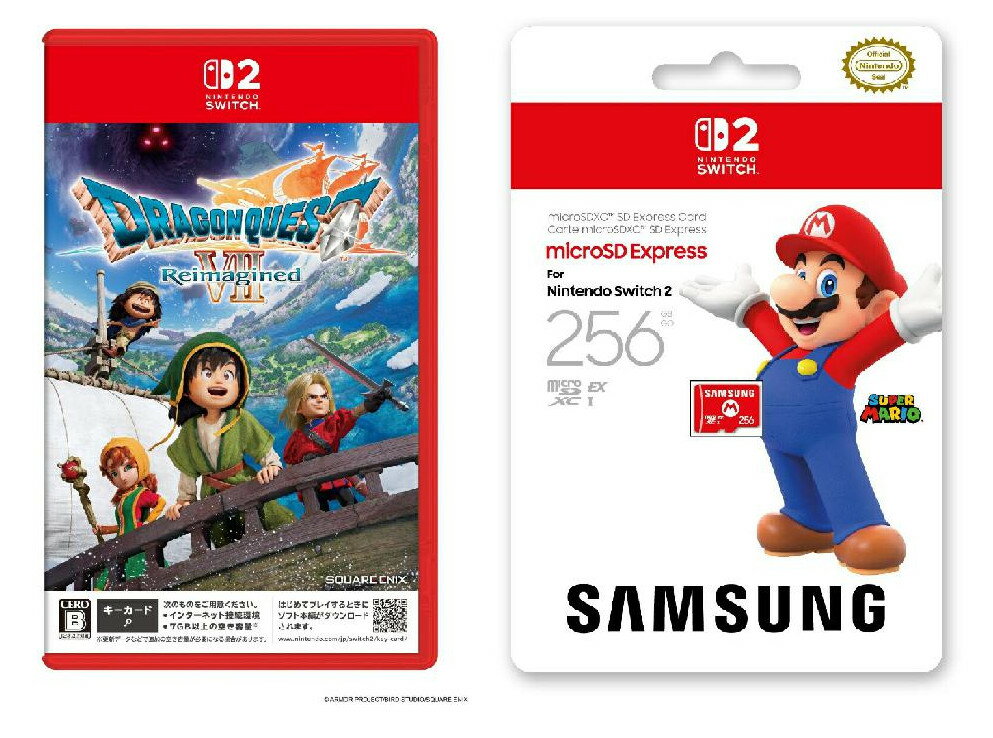【セット商品】ドラゴンクエストVII Reimagined NintendoSwitch2版 + Samsung microSD Express Card 256GB for Nintendo Switch 2