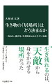 世界は広いが、それぞれの生き物が生きられるのは、ほんの小さな場所にすぎない。ウナギは川底の穴にしか棲めないし、モンシロチョウはいつもキャベツ畑を飛んでいる。生き物の居場所＝ニッチは、なぜそこに決まっているのか。これまで餌や配偶者の存在などの理由が考えられてきたが、実は天敵の不在こそが何よりも重要なのだ。生き物たちの巧妙な生き方から、天敵不在と繁殖干渉という、生態学の核心的概念を紹介する。