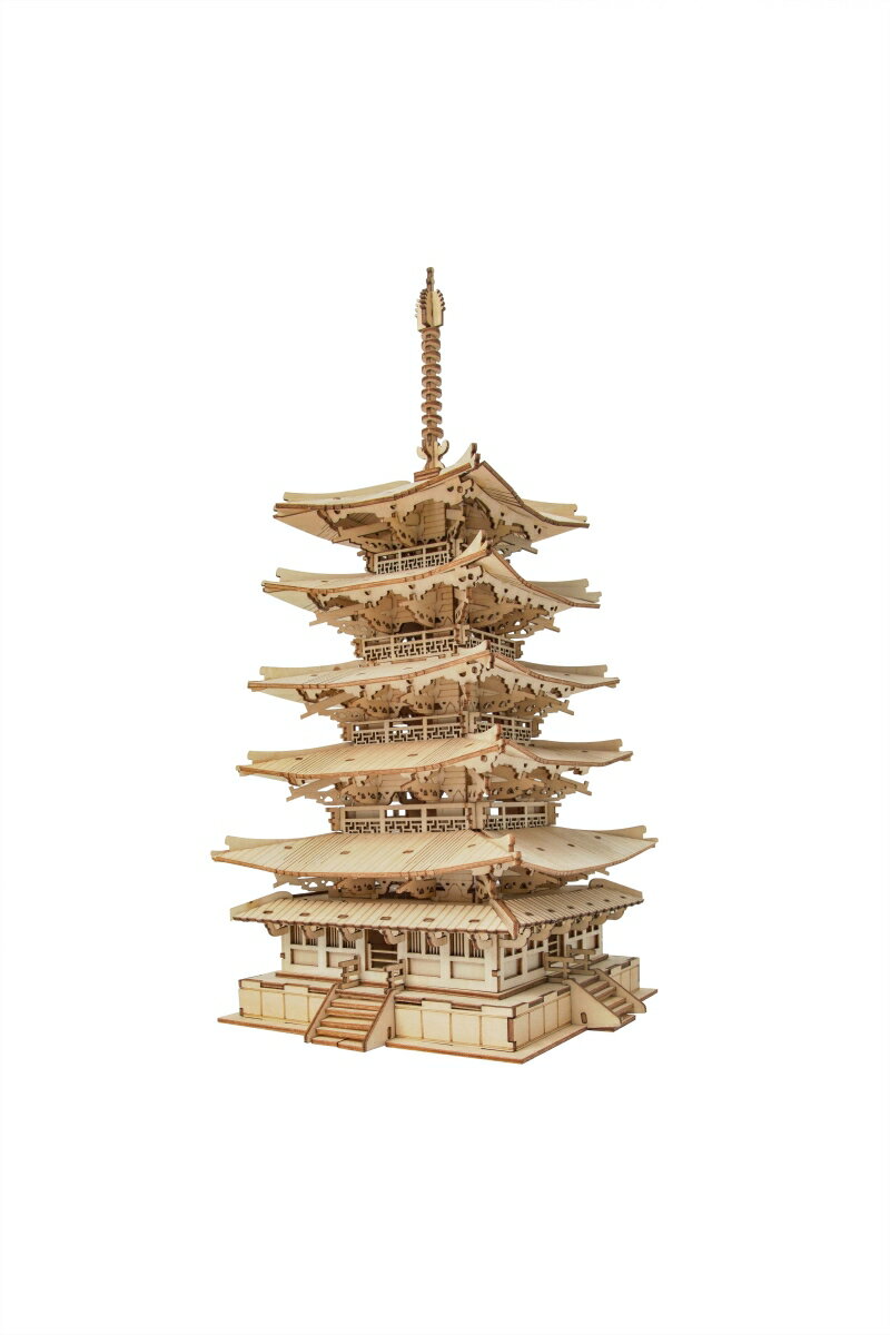 日本の建築

Robotime社の技術で精巧なミニチュアを再現！
「五重塔」をウッドパズルで組み立てよう！

和の情緒あふれる、本格的な五重塔。
リアルに再現した五重塔は、歴史好きな方なら見入ってしまうこと間違いなし◎
五重の屋根は下から地、水、火、風、空からなるもので、それぞれが5つの世界を示しています。

このキットは、カット済みウッドシートとサンドペーパーが入ったオールインワン組み立てキット。
特殊な道具も不要なのでプレゼントにもオススメです！

制作目安時間：6時間
ウッドパズルのピース数：275【対象年齢】：14歳以上【商品サイズ (cm)】(幅×高さ×奥行）：16×32×16