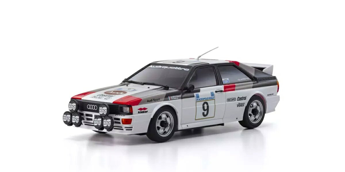 ASC MA020 アウディ クアトロ ラリー アクロポリス 1982 優勝車 #9 【MZP491AC】 (ホビーラジコン オプションパーツ)