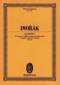 【輸入楽譜】ドヴォルザーク, Antonin: ピアノ五重奏曲 第2番 イ長調 Op.81