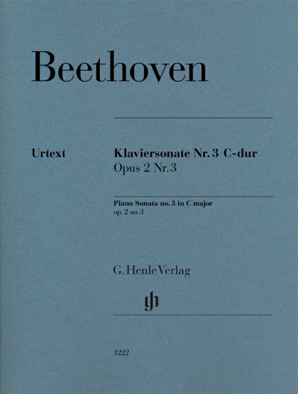 【輸入楽譜】ベートーヴェン, Ludwig van: ピアノ・ソナタ 第3番 ハ長調 Op.2/3/原典版/ペライア & Gertsch編/ペライア運指