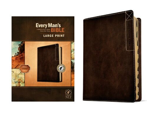 Every Man's Bible Nlt, Large Print, Deluxe Explorer Edition (Leatherlike, Rustic Brown, Indexed) EVERY MANS BIBLE NLT LP DLX EX [ New Living Translation ]