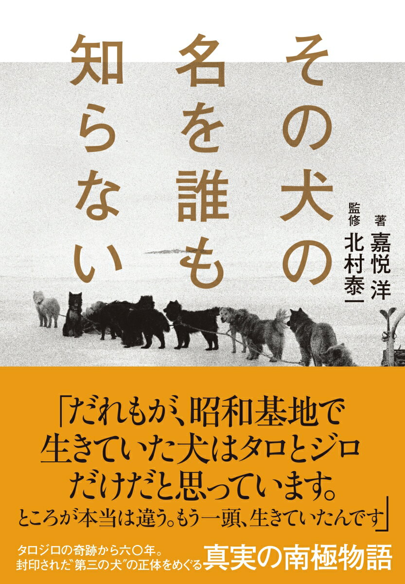 一九六八年二月、南極・昭和基地近くで、一頭のカラフト犬の遺体が発見された。それは、あの奇跡の生還を果たしたタロ、ジロとともに昭和基地で生き延びていた、知られざる“第三の犬”だった。第一次南極越冬隊に「犬係」として参加し、帰国一年後の第三次越冬隊でタロジロとの再会を果たした唯一の隊員、北村泰一氏は、遺体発見から十四年も経ってから初めてその事実を知らされる。なぜ“第三の犬”は誰にも知られることなく歴史に埋もれてしまったのか？はたして犬の正体は？封印された“第三の犬”の正体が判明したとき、タロジロ奇跡の生還をめぐる最大の謎が解き明かされるー。