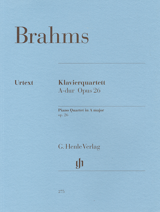 【輸入楽譜】ブラームス, Johannes: ピアノ四重奏曲 第2番 イ長調 Op.26/原典版/Krellmann編