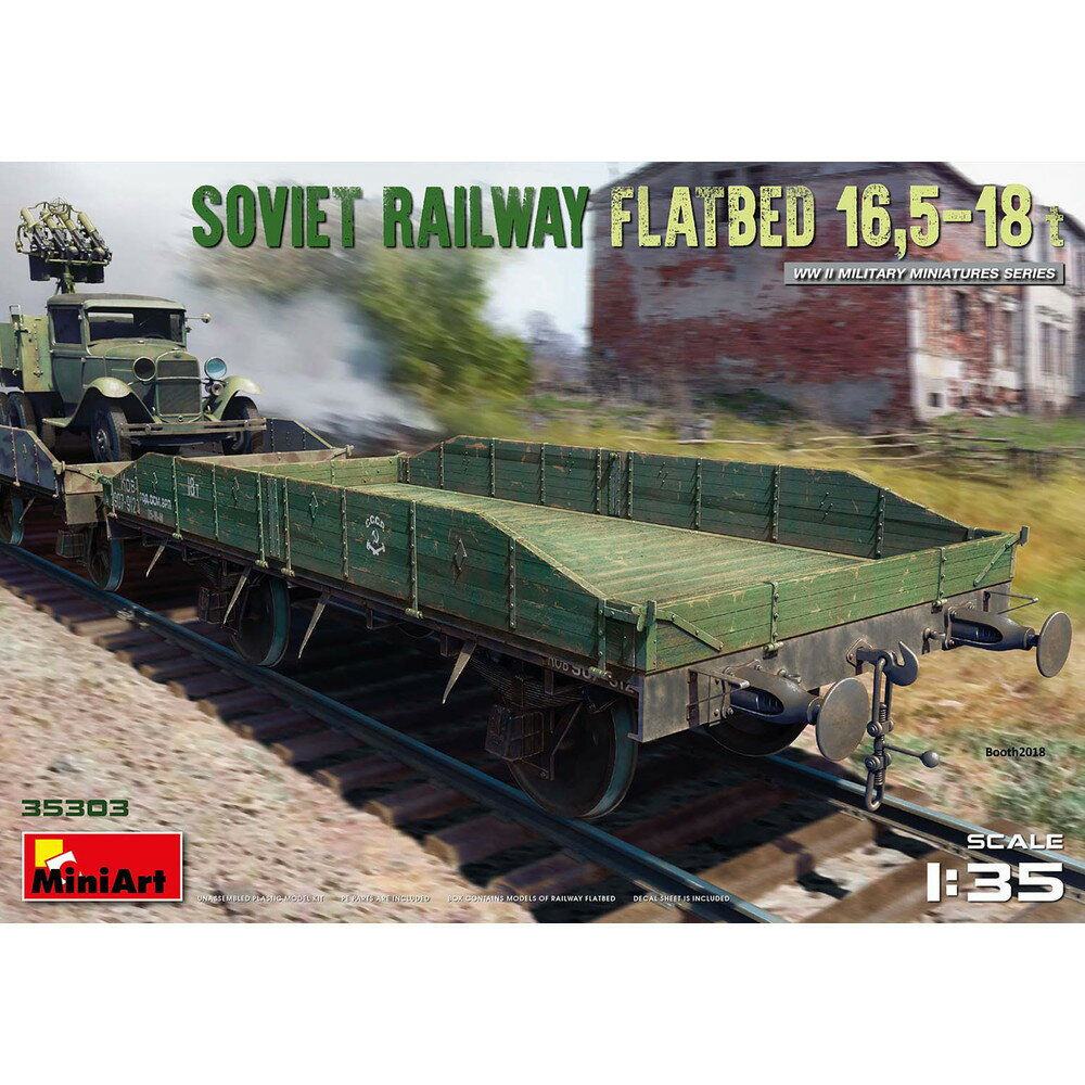 1/35 WW.II ソビエト 低側無蓋貨車 16.5-18t 【MA35303】 (プラモデル)