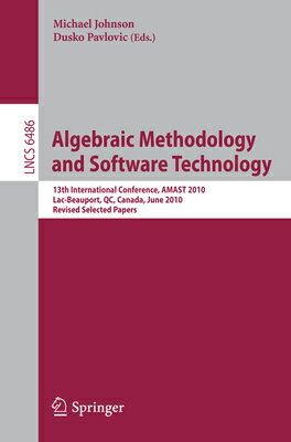 Algebraic Methodology and Software Technology: 1