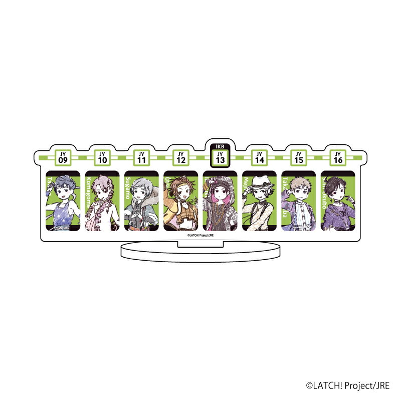 キャラアクリルフィギュア「STATION IDOL LATCH!」02/北&英&高岩&空蝉&青葉梟&綜馬&武庸&百瀬(グラフアート)【グッズ】