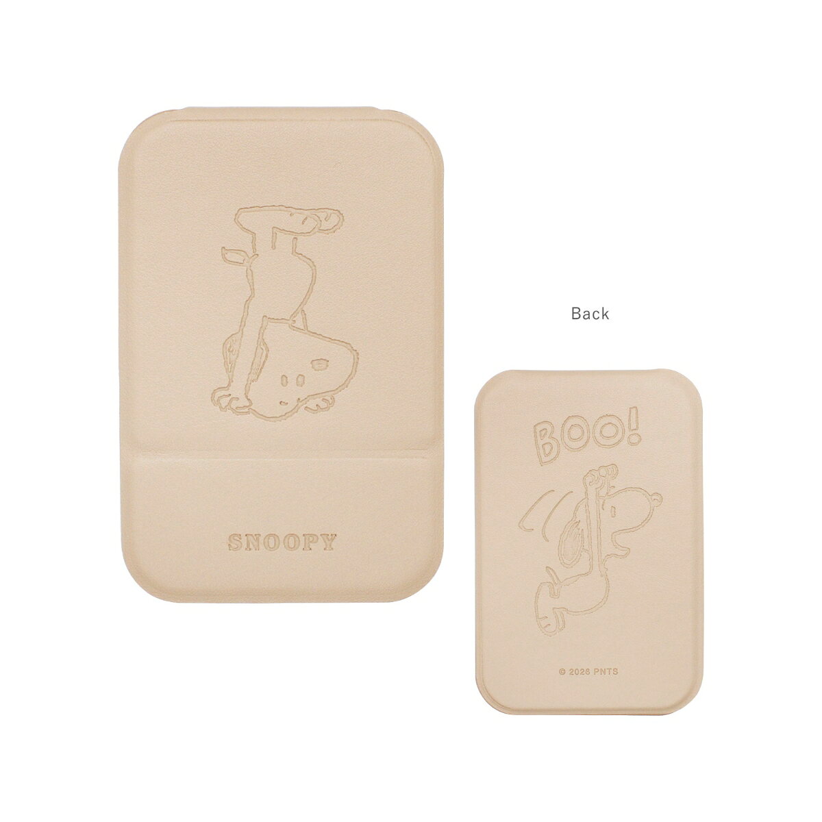 サイズ：10.7×7×1(cm)　ガラス・合成皮革【商品サイズ (cm)】(幅×高さ×奥行）：10.7×7×1
