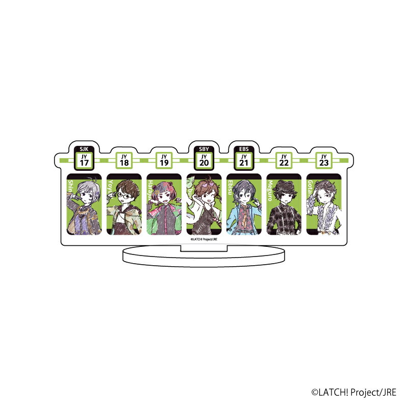 キャラアクリルフィギュア「STATION IDOL LATCH!」03/神堂&樅野&竹下&蜂谷&饗庭&不動&伍代(グラフアート)【グッズ】
