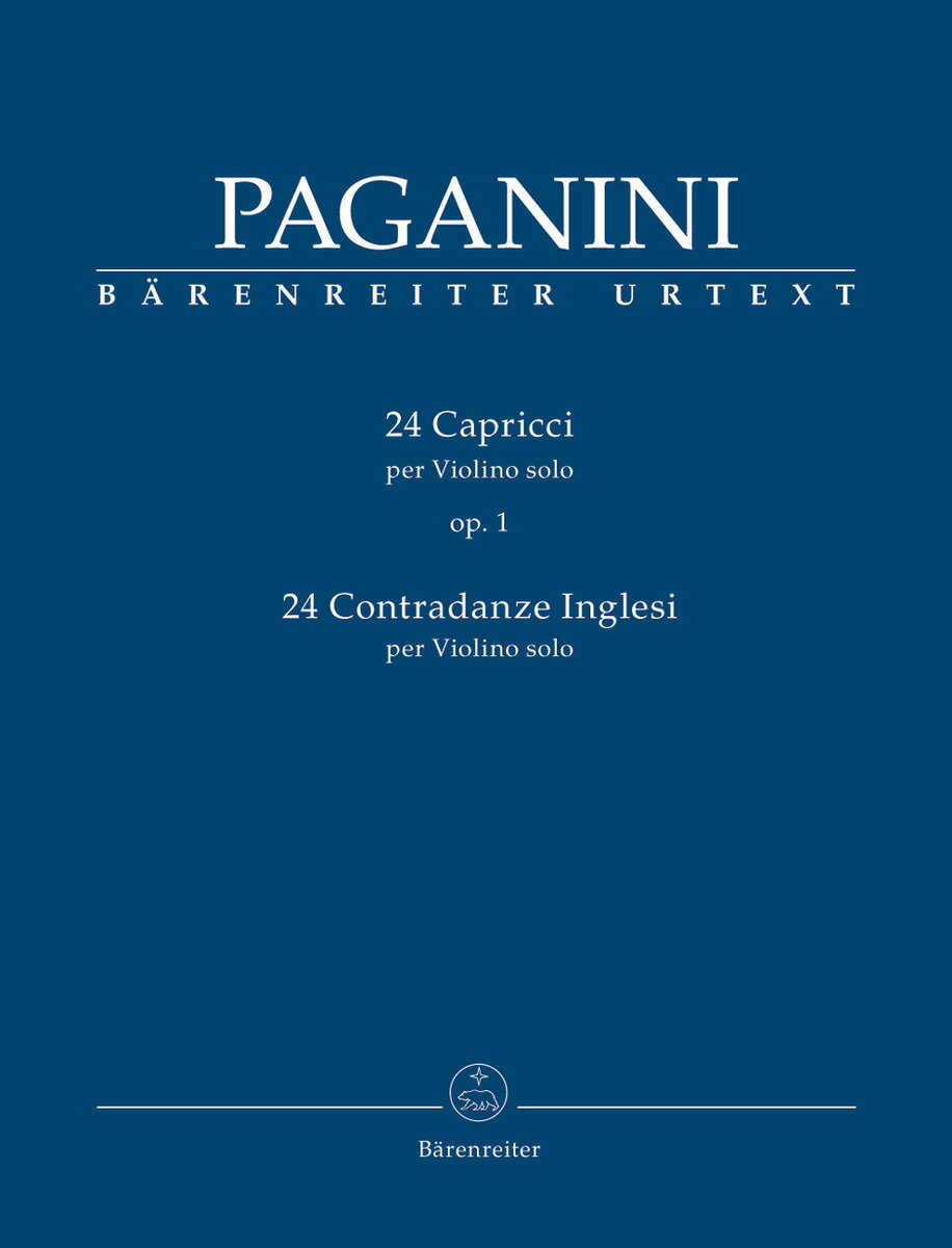 【輸入楽譜】パガニーニ, Nicolo: 24のカプリース Op.1と24のイギリスのコントルダンス/Macchione編