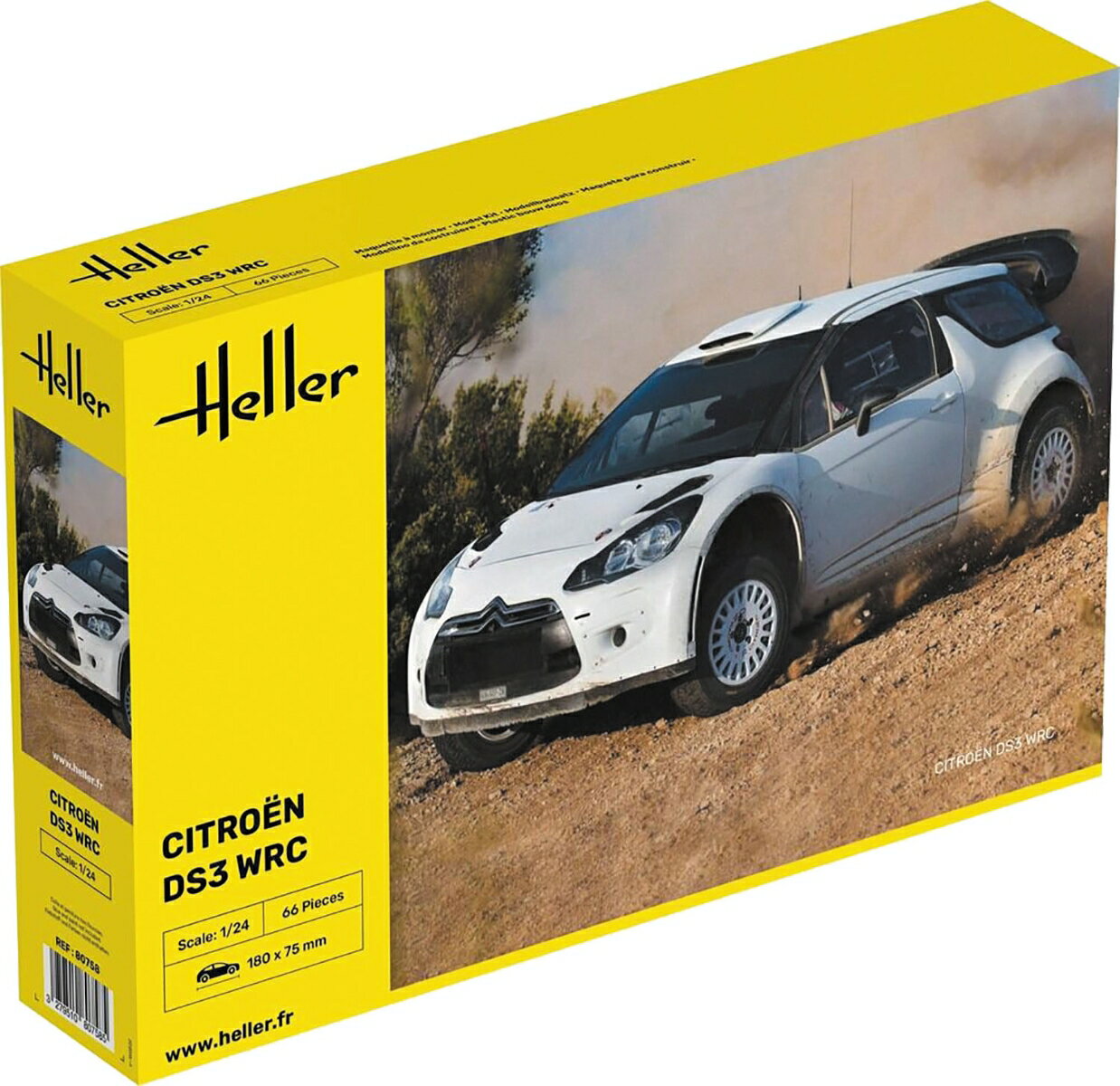 1/24 シトロエン DS3 WRC 日本語説明書付属特別版 【HE80758J】 (プラスチックモデルキット)