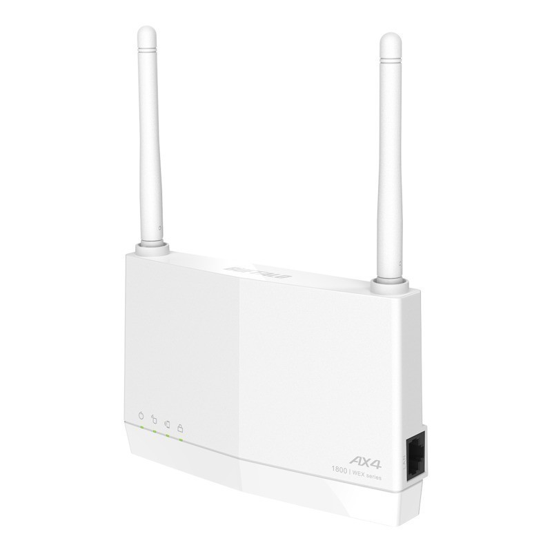 バッファロー 無線LAN中継機 WiFi 11ax/ac/n/a/g/b 1201+573Mbps WiFi6対応 外付けアンテナ WEX-1800AX4EA/D