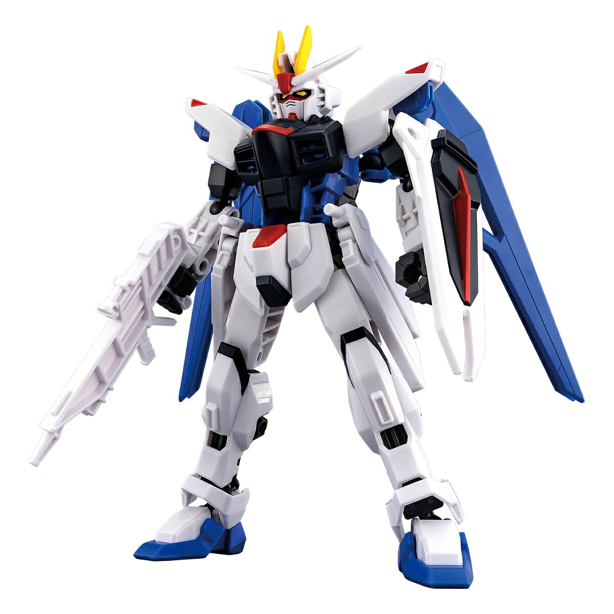 ミニマムなパーツ数で簡単な組み立ててでガンダムコンストラクショントイです。幅広い可動域で様々なポージングが可能です。パーツの組み換えでオリジナルモビルスーツを作ることもできます。ミニパイロットが付属、胸部にパイロットを搭乗させる遊びも楽しめます。可動するウイングパーツとライフル、シールドが付属します。［セット内容］・本体…1（本商品のセット内容以外は付属しません。）【対象年齢】：8才〜