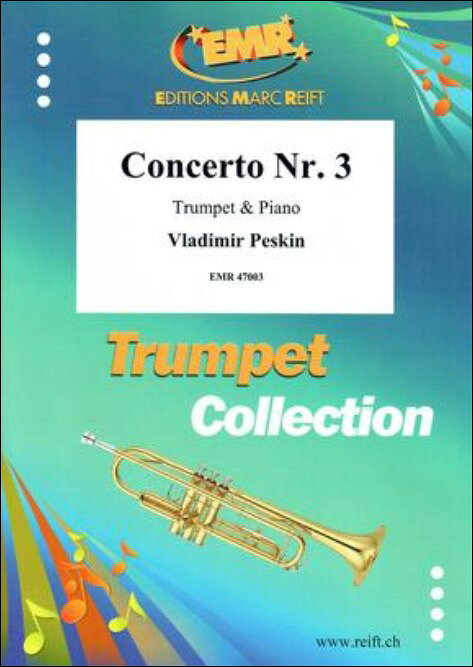 【輸入楽譜】ペスキン, Vladimir: トランペット協奏曲 第3番