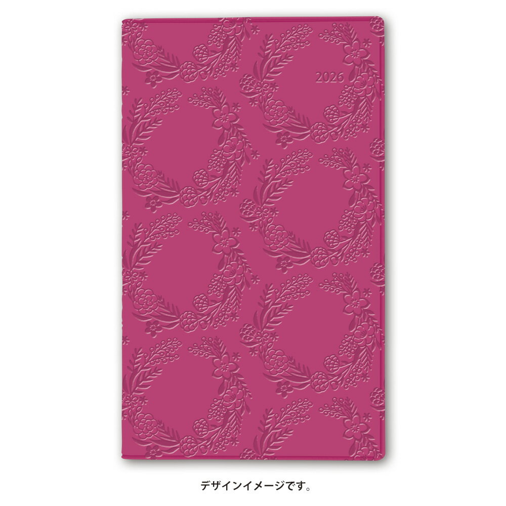 能率 2026年4月始まり 手帳 PAGEM by NOLTY ペイジェムファミリー×マンスリーたっぷりスリムーi月曜（ピンク）9972